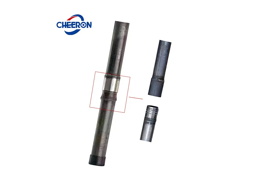 Tube de diagraphie sonique interforage de type enfichable